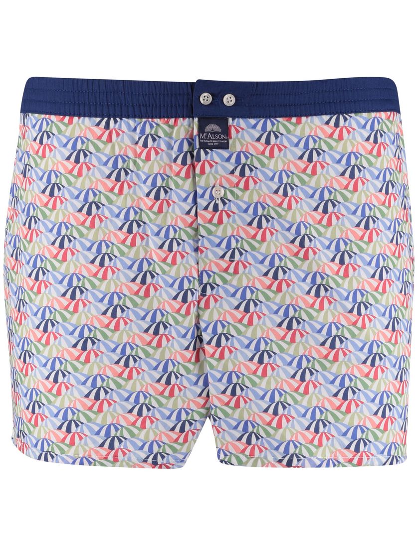 boxershort multicolor print Mc Alson paraplu navy rand