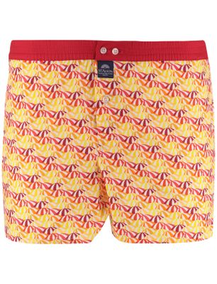 Mc Alson oranje boxershort geprint katoen normale fit
