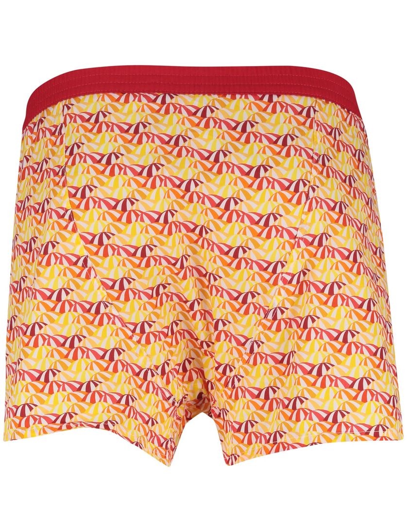 boxershort Mc Alson oranje zomer print normale fit