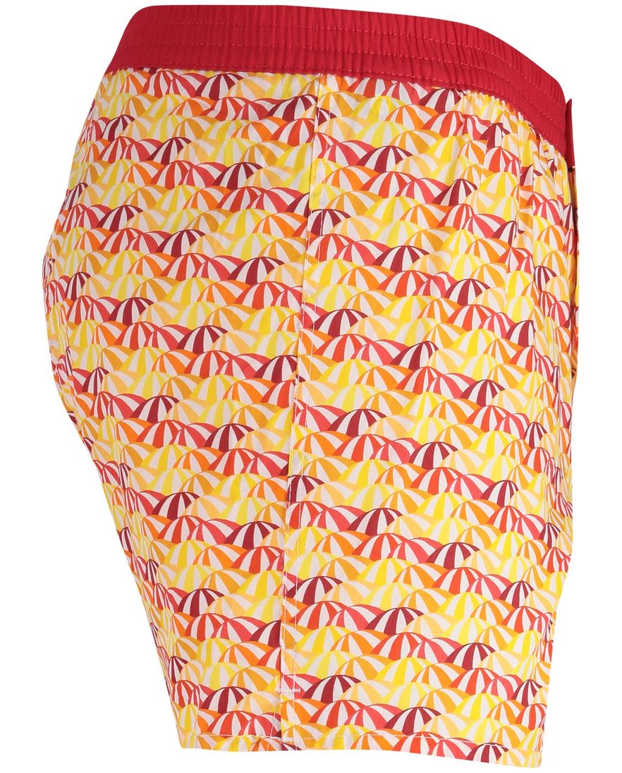 oranje boxershort geprint katoen normale fit