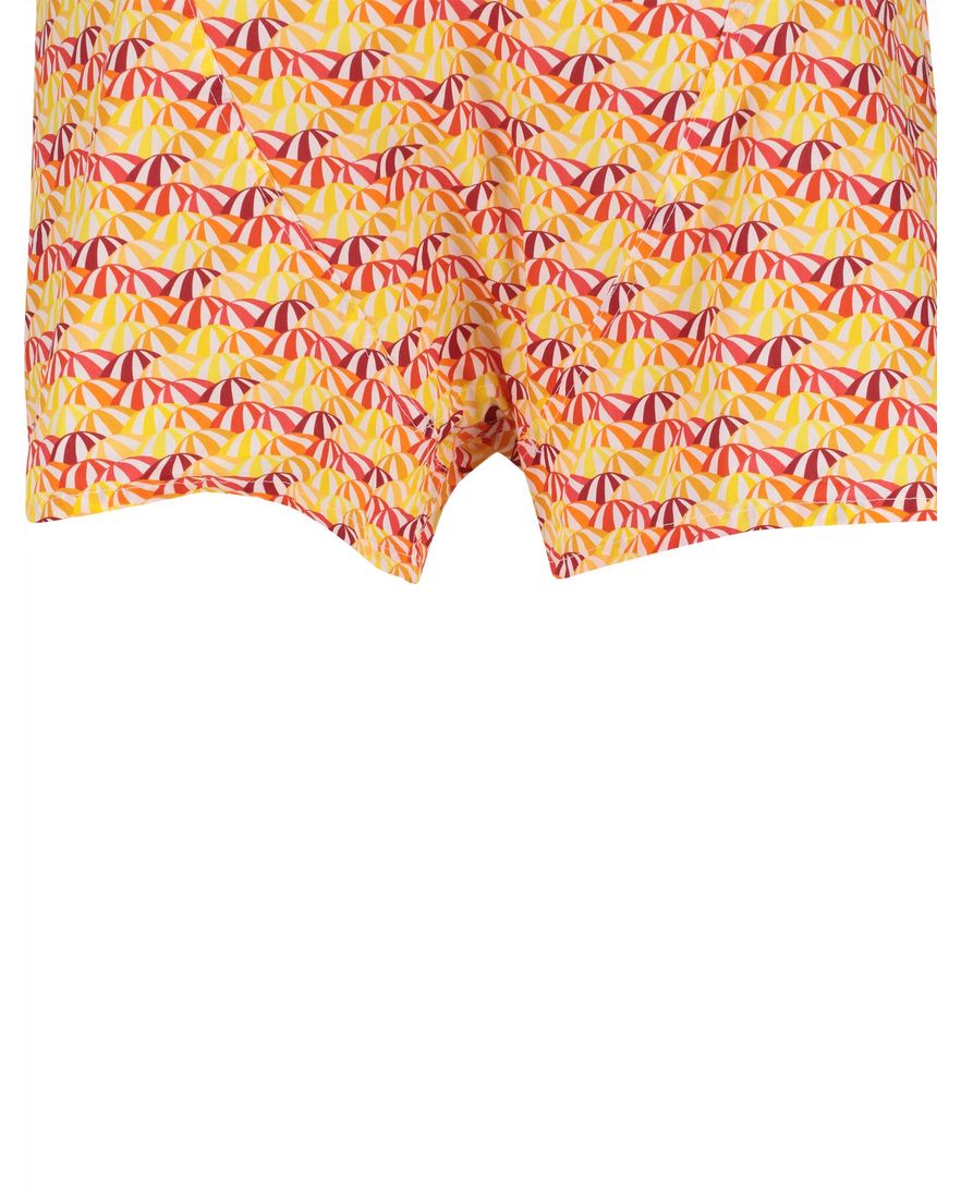oranje boxershort geprint katoen normale fit