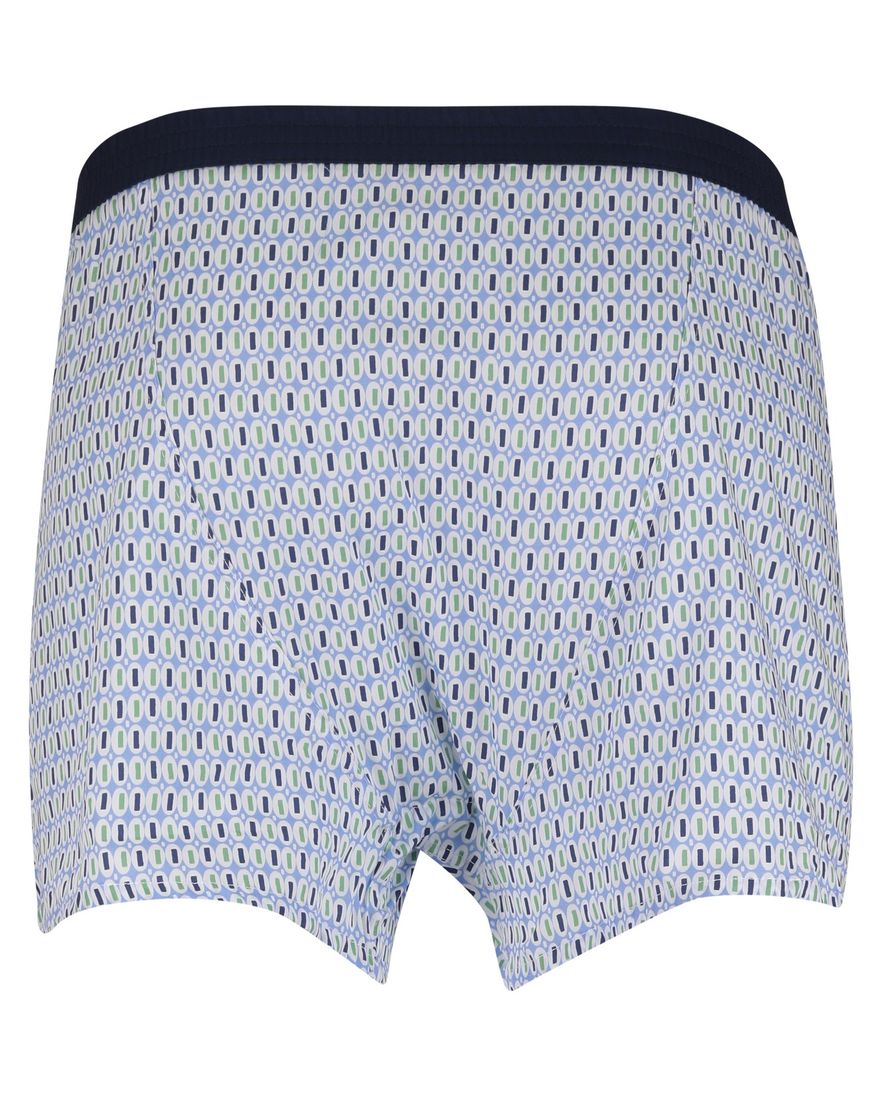 Mc Alson Boxershort lichtblauw groen geprint 100% katoen