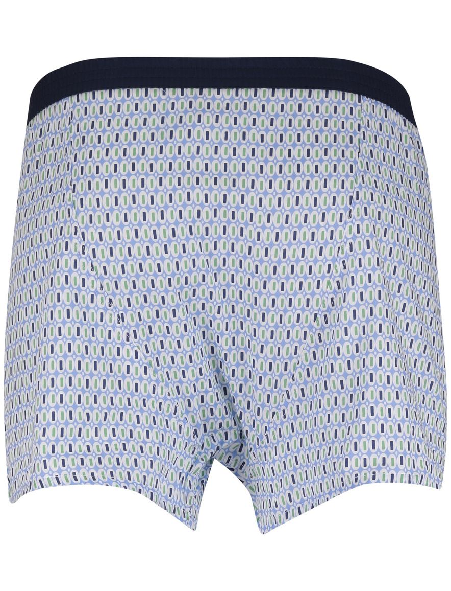 Mc Alson Boxershort lichtblauw groen geprint 100% katoen