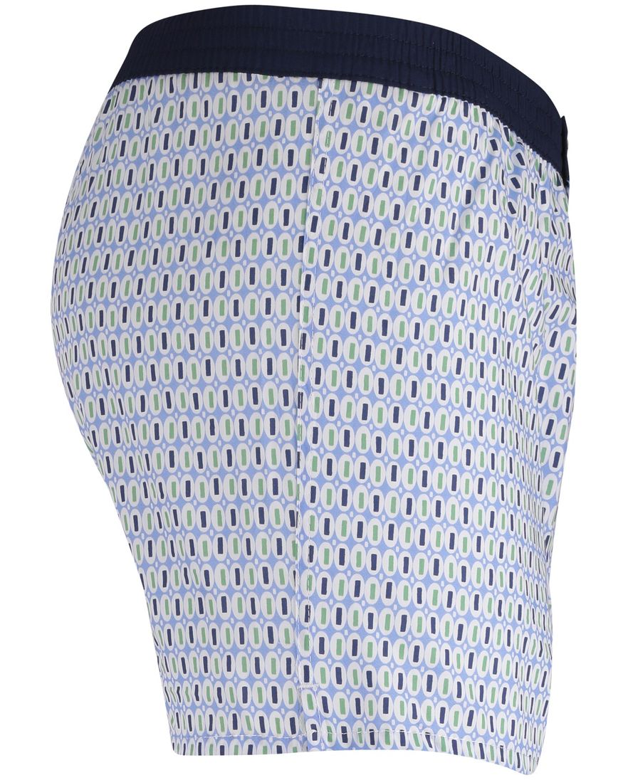 Mc Alson Boxershort lichtblauw groen geprint 100% katoen