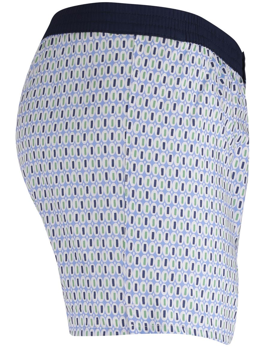Mc Alson Boxershort lichtblauw groen geprint 100% katoen
