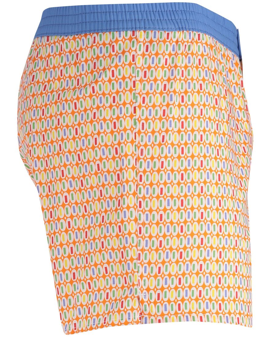 oranje boxershort geprint normale fit katoen
