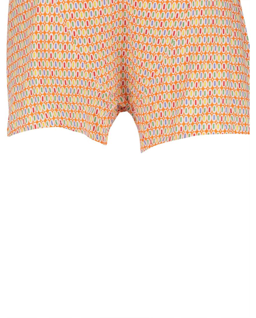 oranje boxershort geprint normale fit katoen