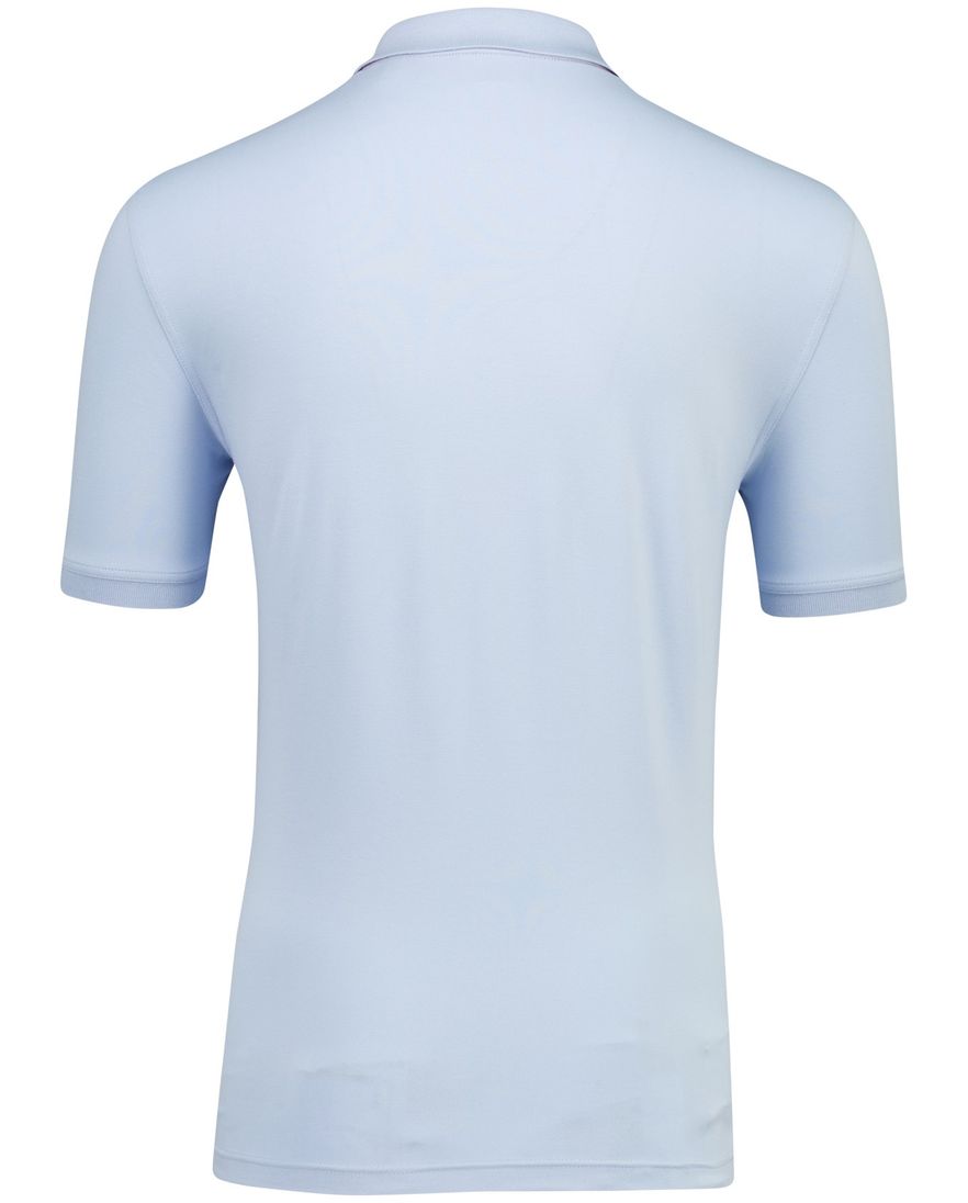 lichtblauw poloshirt Gant katoen pique roze