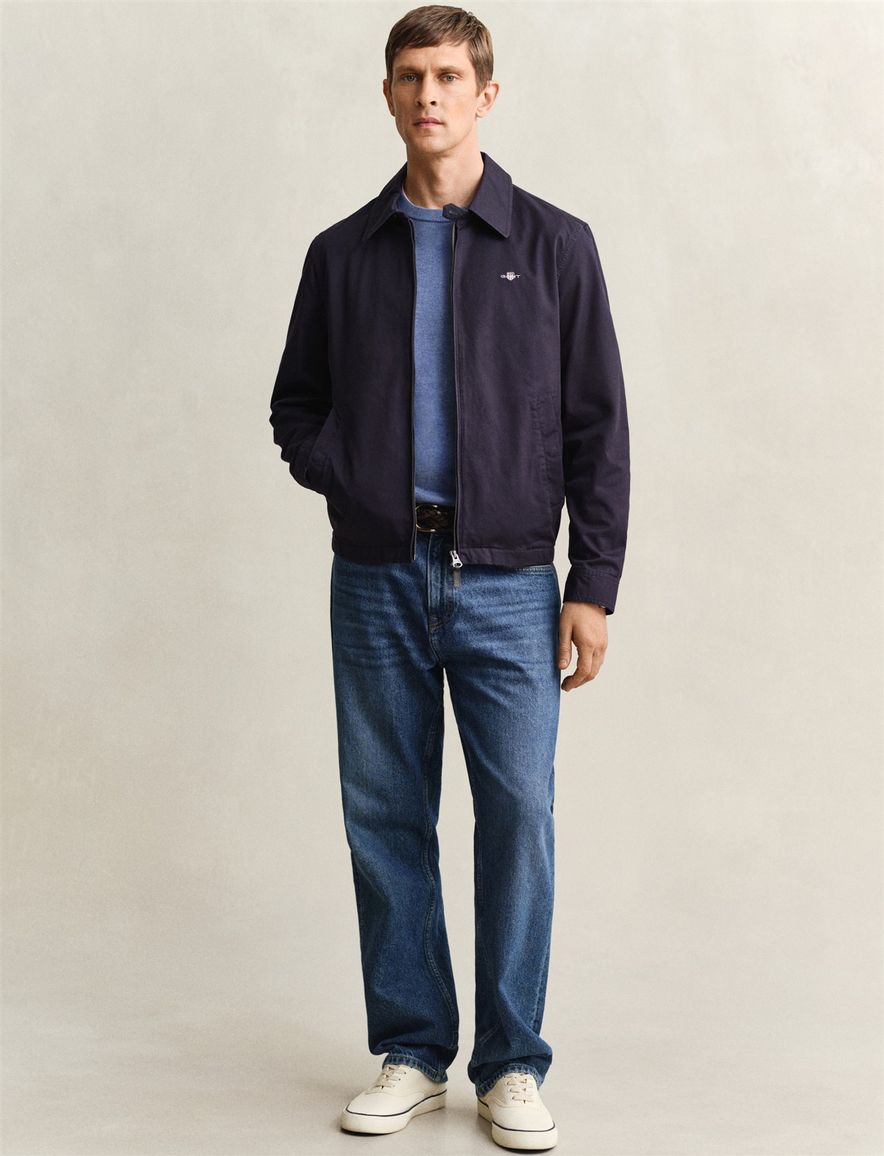 Gant trui blauw ronde hals