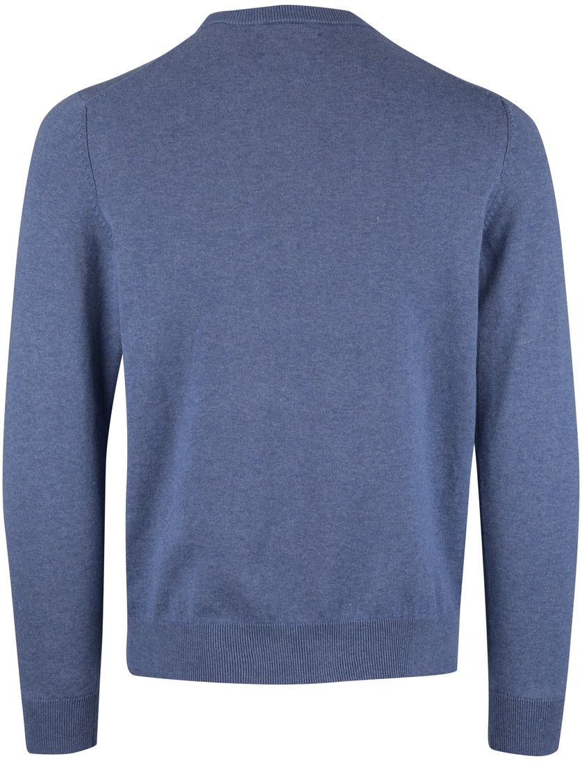 Trui Gant blauw ronde hals normale fit