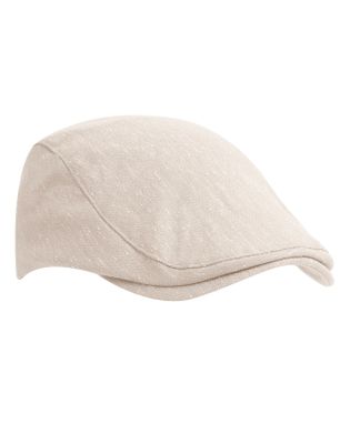 Tresanti Tresanti creme flat cap met lichte structuur
