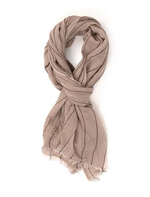 Tresanti Tresanti sjaal in bruin met strepen