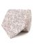 Tresanti zijden stropdas beige met bruin bloemendessin
