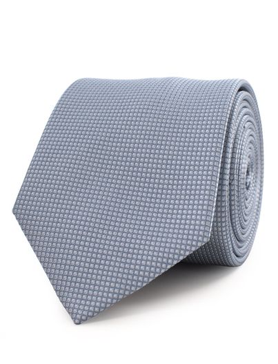 Tresanti Lichtblauwe zijden stropdas Tresanti met structuur