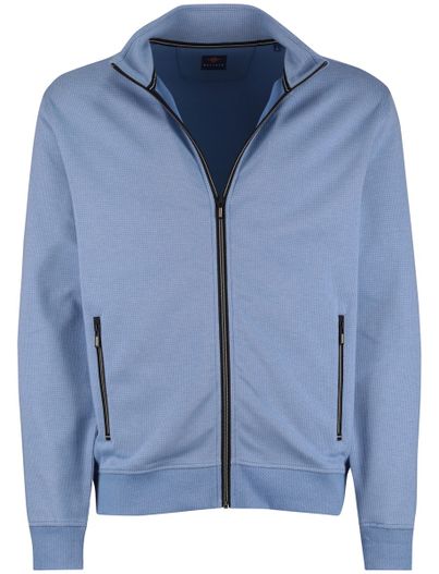 Baileys vest Baileys normale fit blauw met rits katoen