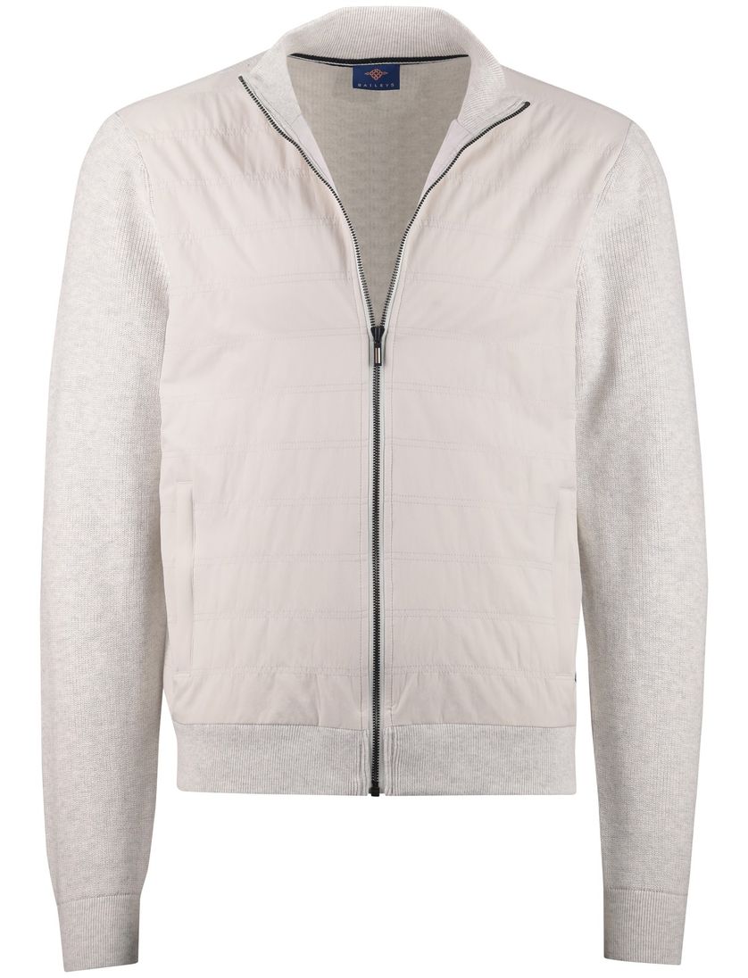 Vest Baileys outdoor creme normale fit met rits