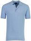 Polo lichtblauw knitted Baileys textuur gestreept 3 knoops