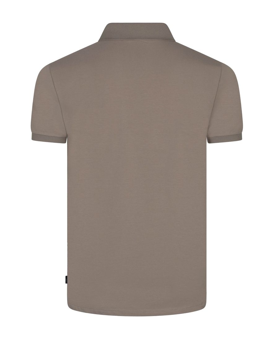 Cavallaro Napoli poloshirt korte mouw bruin