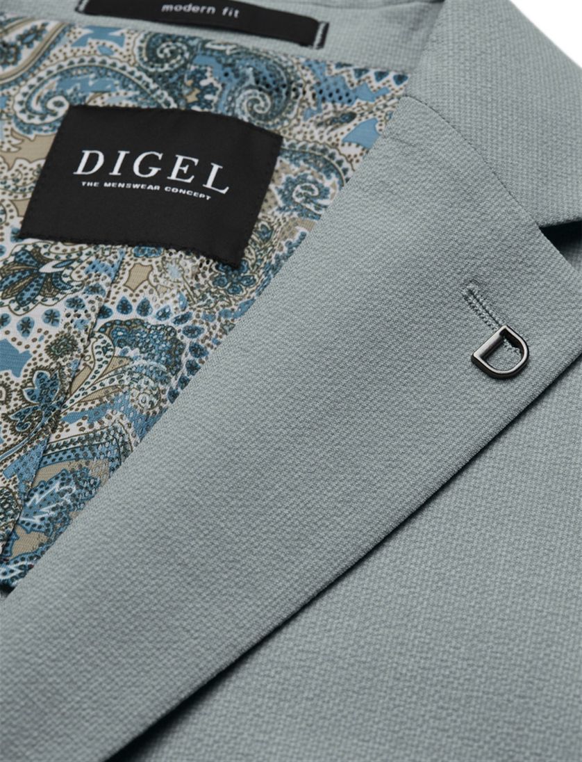 Colbert Digel Edward grijs geprinte binnen voering normale fit