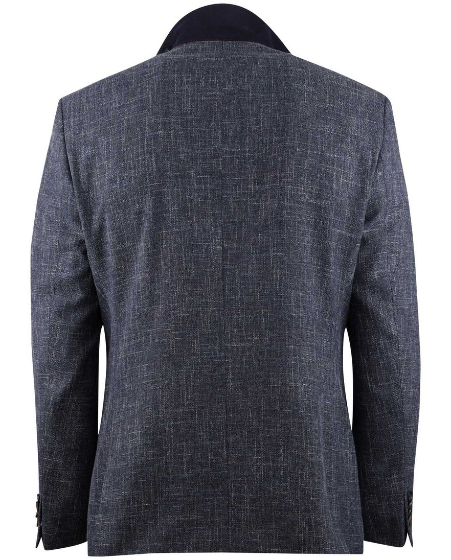 Blauwe colbert Digel ezzo-g gemeleerd modern fit