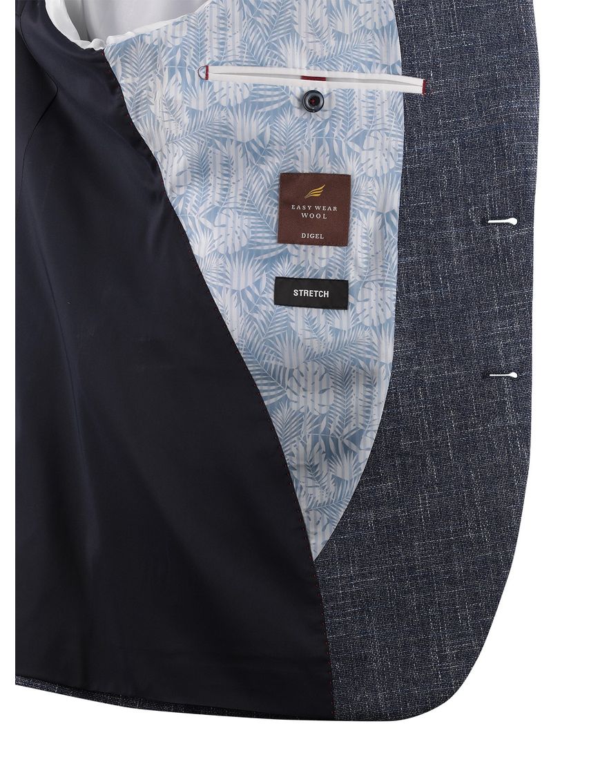 Blauwe colbert Digel ezzo-g gemeleerd modern fit