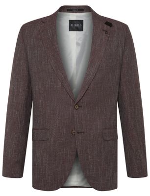 Digel Lichtblauwe zijden das Profuomo met fijn geometrisch patroon