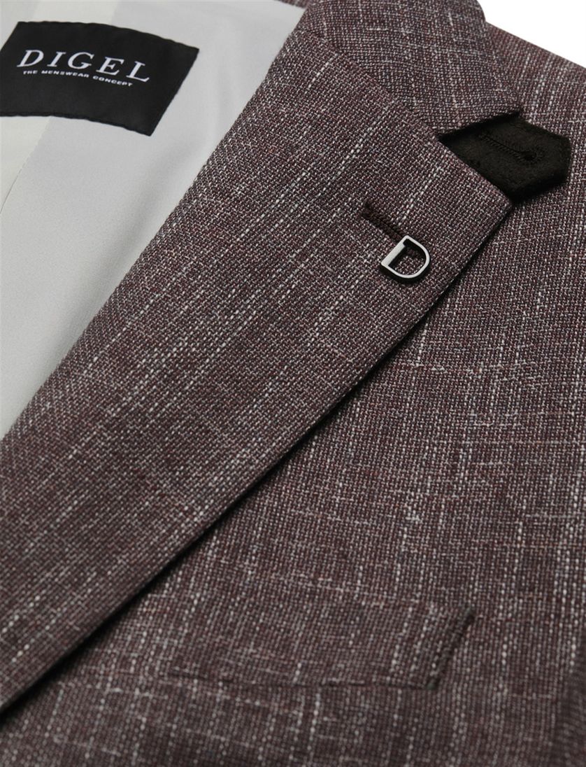 Profuomo das van zijde in pastelblauw met zandkleurige accenten