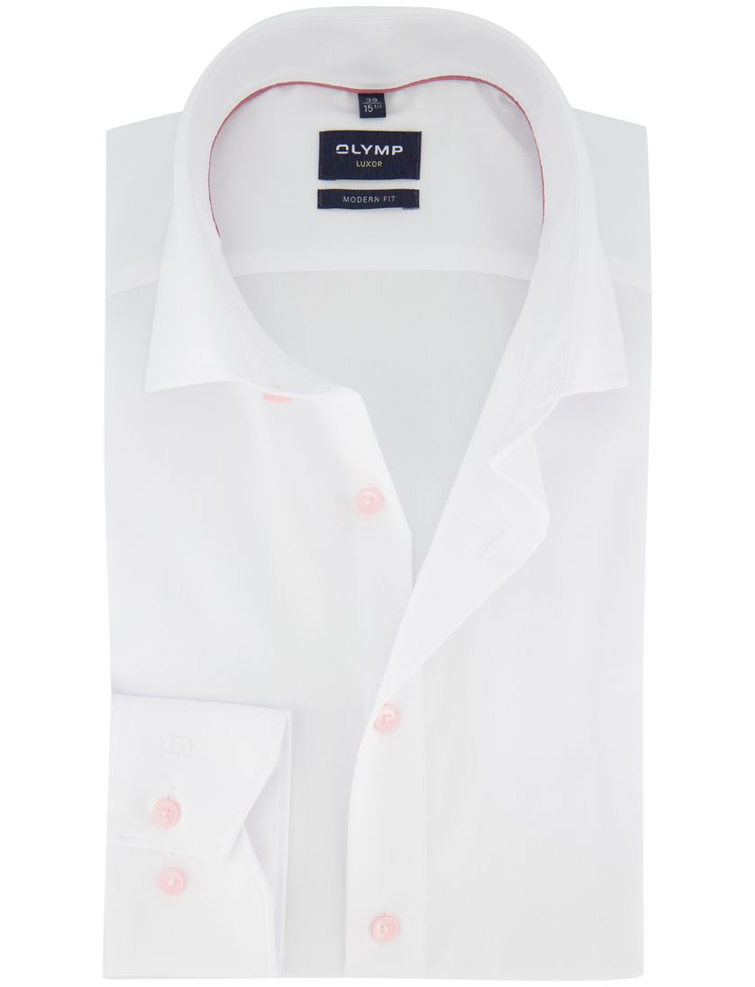 Overhemd Olymp Luxor Modern Fit effen wijde fit