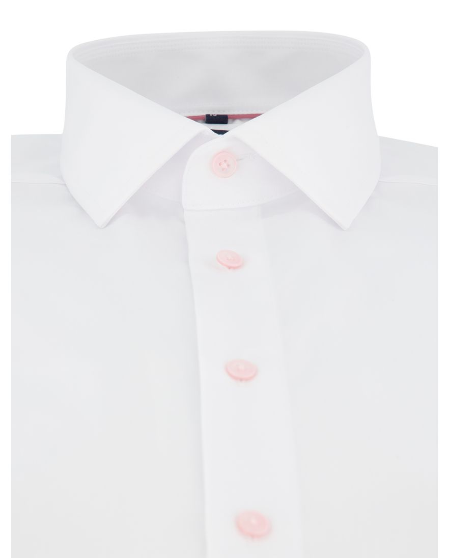 Olymp overhemd Luxor Modern Fit wit effen