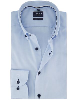 Olymp Profuomo stropdas van zijde in groen met bloemenprint