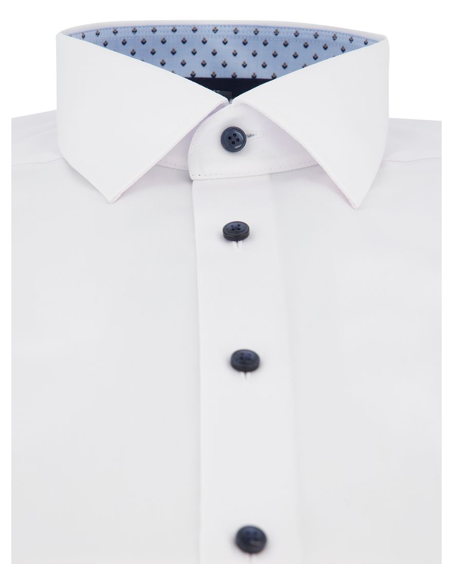 Wit overhemd Olymp normale fit strijkvrij