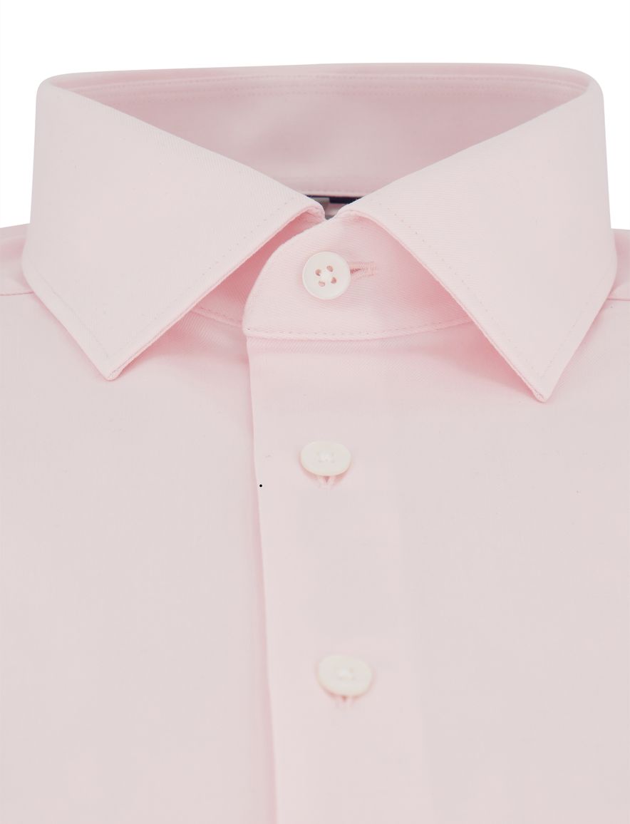 Overhemd met korte mouw Olymp wijde fit katoen roze