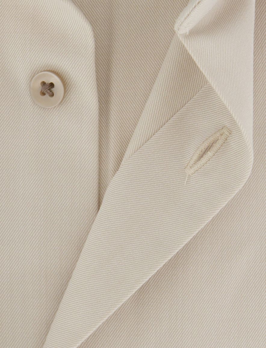 Olymp overhemd beige wijde fit lange mouw