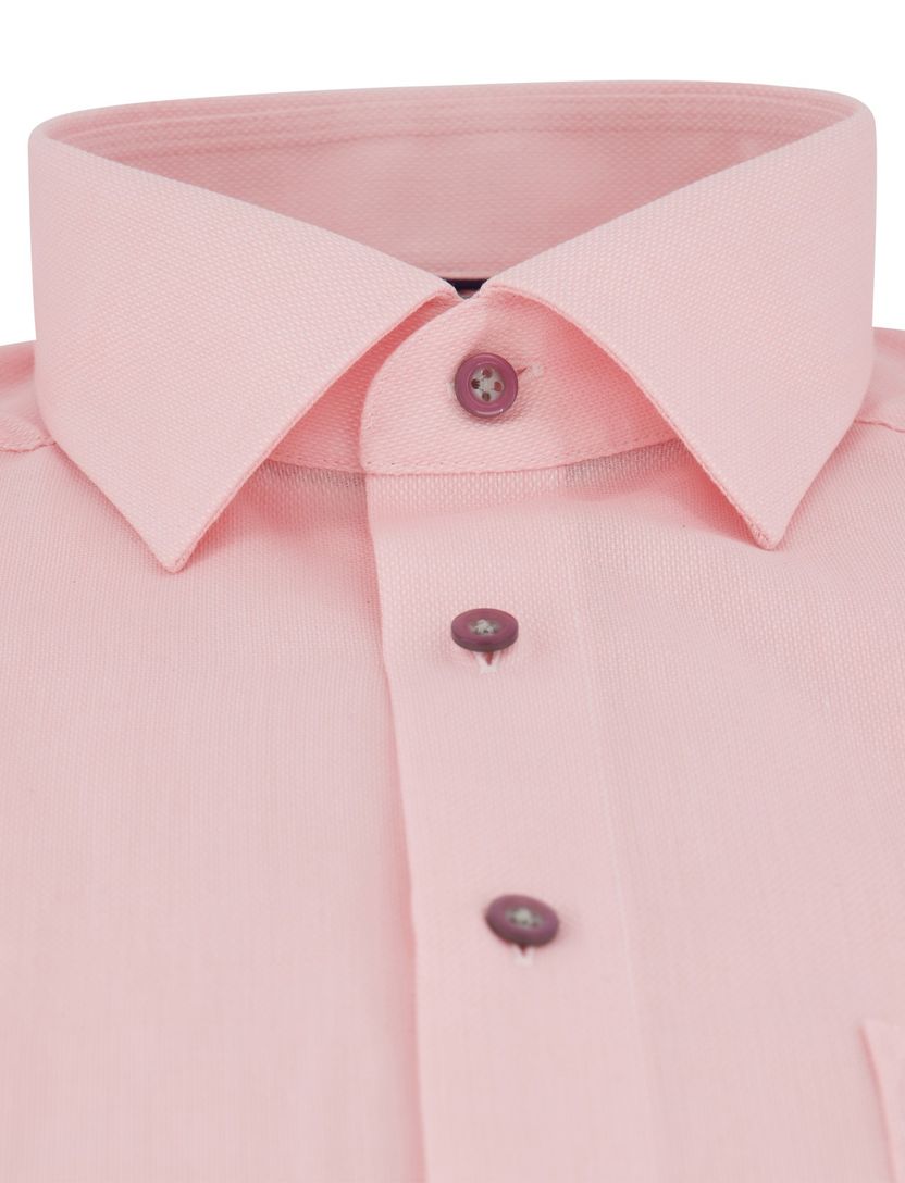Roze overhemd semi-wide collar Olymp Comfort fit