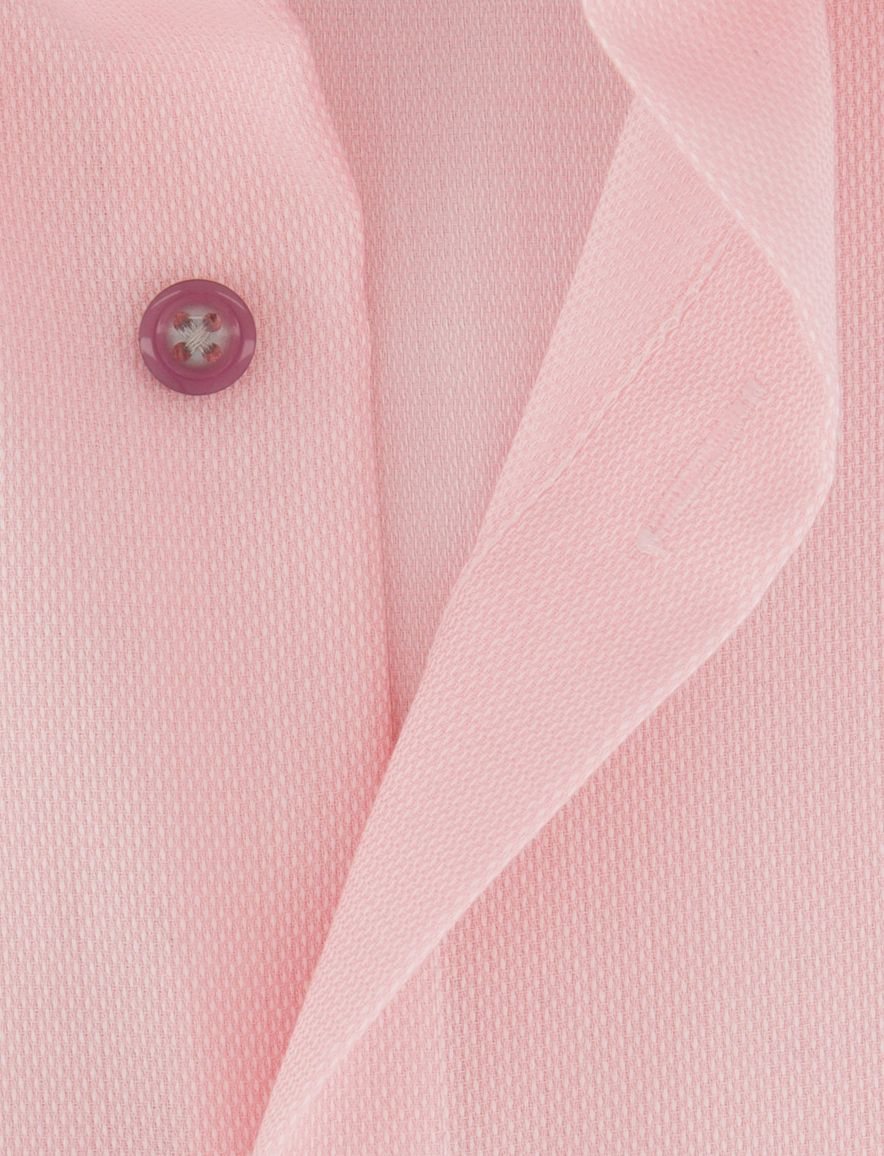 Olymp Comfort Fit overhemd roze strijkvrij