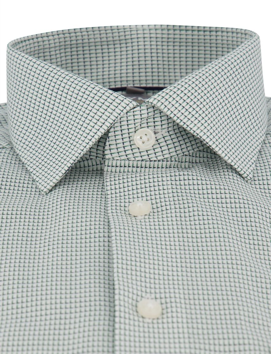 Olymp Luxor Comfort fit overhemd groen geprint