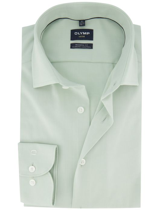 Olymp groen overhemd modern fit mouwlengte 7