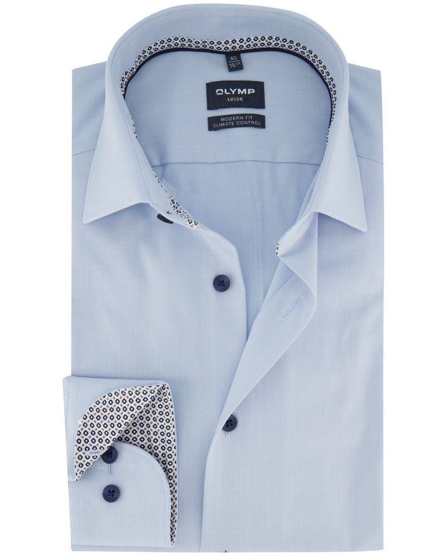 Olymp overhemd lichtblauw normale fit