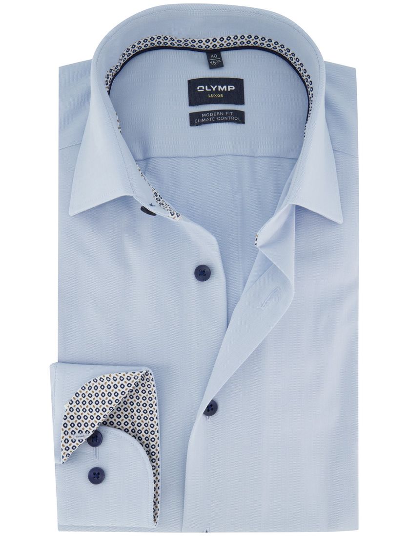 Olymp overhemd normale fit lichtblauw