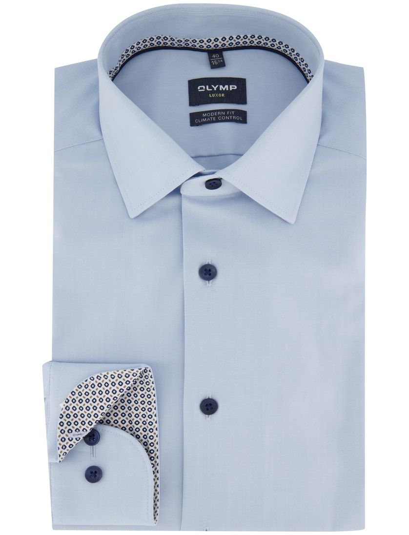 Olymp overhemd normale fit lichtblauw