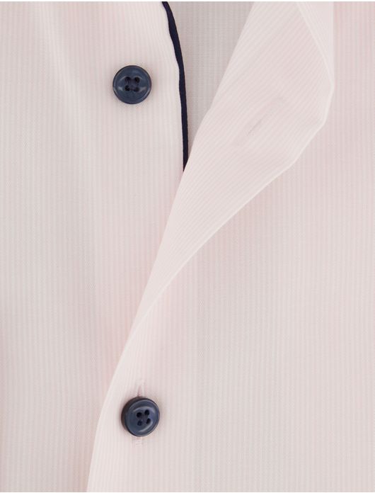 Overhemd Olymp strijkvrij roze streepjes normale fit