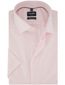 Overhemd korte mouw Olymp roze strijkvrij semi-wide collar