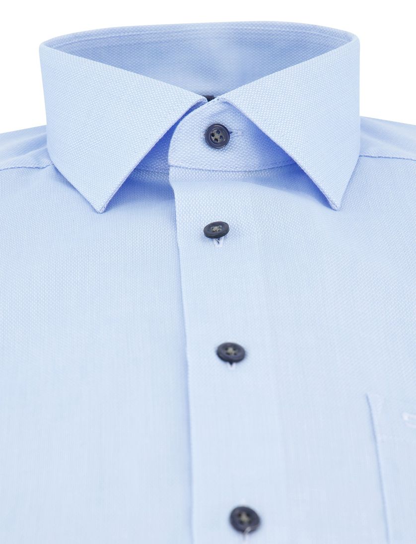 Overhemd lichtblauw Olymp strijkvrij mouwlengte 7