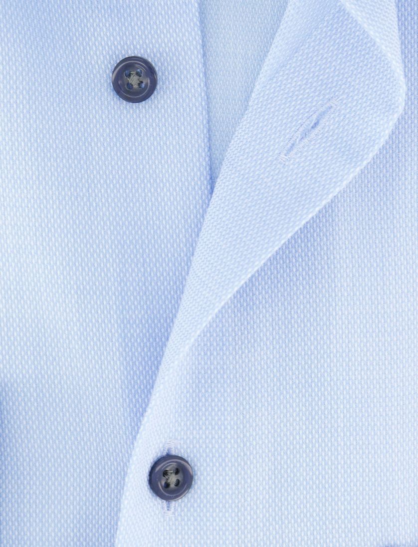 Overhemd lichtblauw Olymp strijkvrij mouwlengte 7