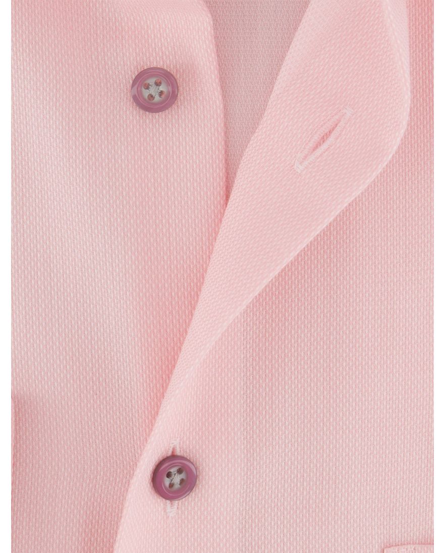 Olymp luxor modern fit overhemd roze mouwlengte 7