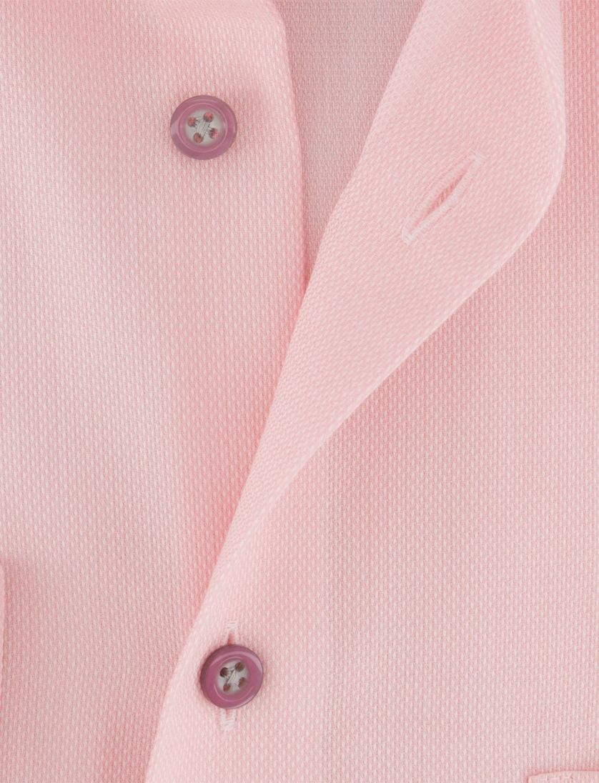Overhemd Olymp roze normale fit mouwlengte 7