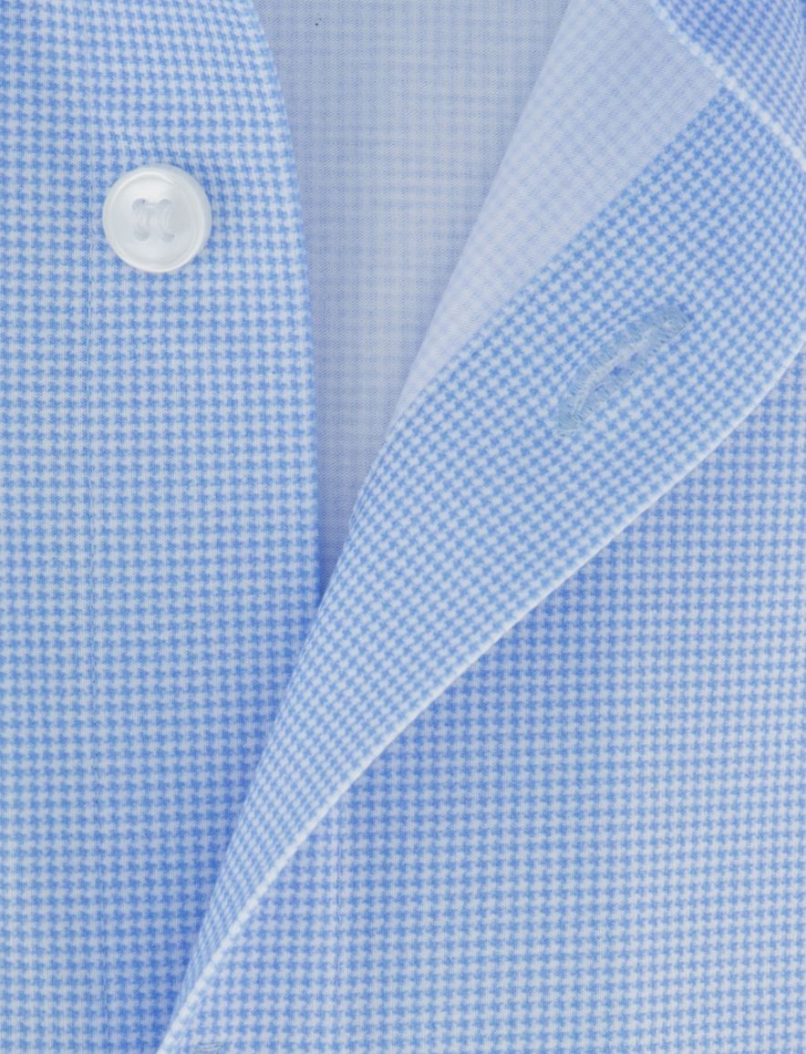 OLYMP Level Five body fit wit overhemd jersey geprint bloemen