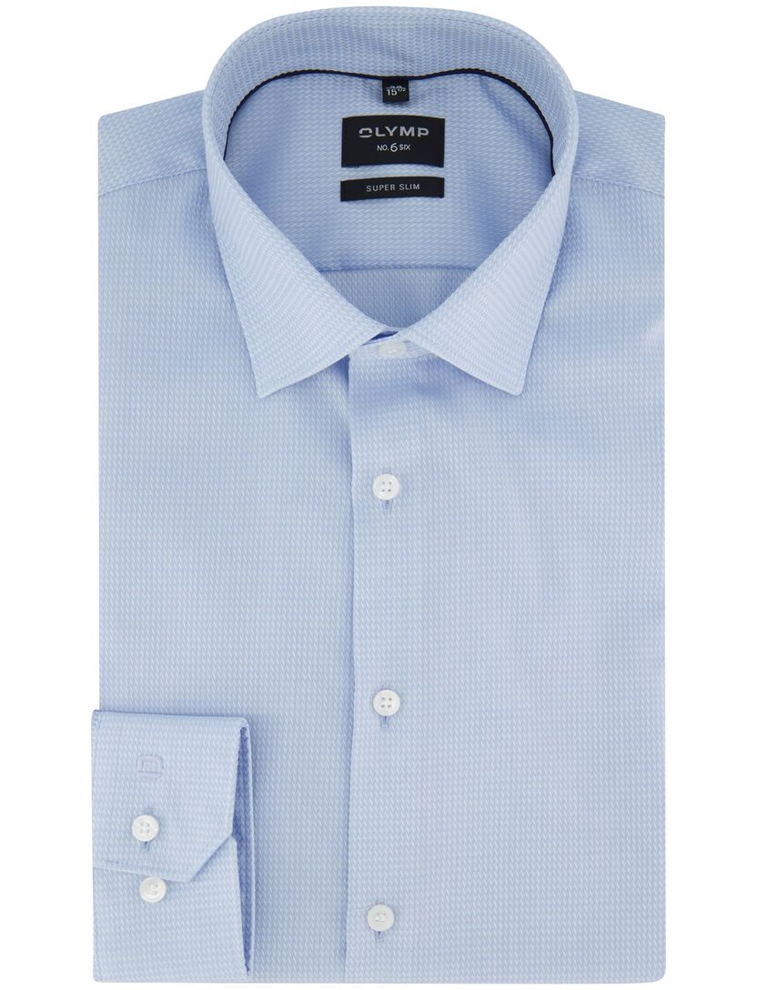 Overhemd super slim fit lichtblauw mouwlengte 7