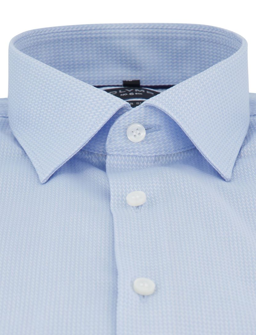 Overhemd super slim fit lichtblauw mouwlengte 7