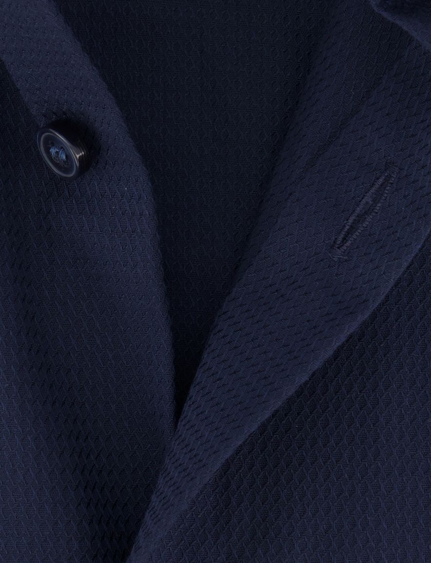 Mouwlengte 7 overhemd OLYMP super slim fit donkerblauw